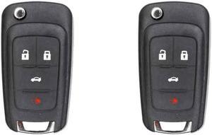 UrbanX Replacement Flip Key Fob for 2015 Compatible with Chevrolet Sonic FCC OHT01060512 Part Number 13504204 13500226 13504200 Pack of 2