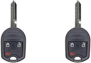 Replacement Keyless Remote Head Key Fob for Ford F-350 2011 FCC CWTWB1U793 or OUC6000022 Part Number 164-R8070 164R8070 850K-D600022 Pack of 2