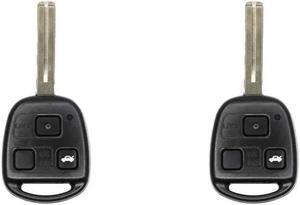 Replacement Keyless Remote Head Key Fob Compatible with Lexus ES300 2002 FCC HYQ1512V 2KOKM-LXV1 Part Number 89070-53531 8907053531 Pack of 2