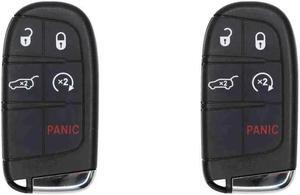 Replacement Smart Key Fob for Dodge Durango 2018 FCC M3N-40821302 M3N40821302 Part Number 68150061 68150061AC 68150061AB 68143505 Pack of 2
