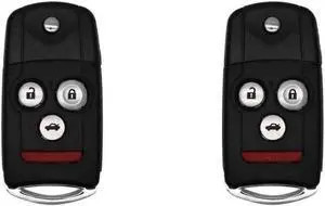 UrbanX Replacement Flip Key Fob for 2005 Acura TL FCC OUCG8D-387H-A Part Number 72147-SEP-A52 72147-SEP-A62 - 2 Pack
