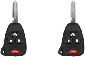 UrbanX Replacement Keyless Remote Head Key Fob for Dodge Nitro 2009 FCC OHT692713AA Part Number 68039414 68039414AD 04589621 04589621AB Pack of 2