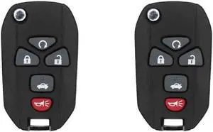 Replacement Flip Key Fob for 2008 Compatible with Chevrolet Malibu FCC KOBGT04A Part Number 22733524 Pack of 2