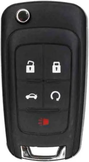 UrbanX Replacement Flip Key Fob for 2010 Compatible with Chevrolet Equinox FCC OHT01060512 Part Number 13504199 13574863 20979468 13504259 13504204