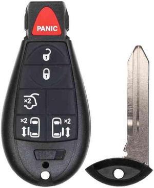 Key Fob UrbanX Replacement for Dodge Grand Caravan 2008-2020 FCC IYZ-C01C IYZC01C Part Number 56046704 56046704AG 56046705 56046705AG