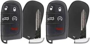 UrbanX Replacement Smart Key Fob for 2018 Dodge Challenger FCC M3N-40821302 M3N40821302 Part Number 56046759AF 56046759AA 05026676AH 05026676AC 05026676 AH 05026676 AC Pack of 2