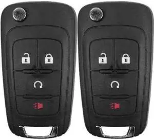 UrbanX Replacement Flip Key Fob for 2017 Trax FCC KR55WK500733 Part Number 13585811 13585814 13504265 1351916 Pack of 2