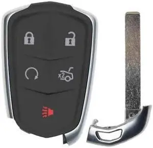 UrbanX Replacement Smart Key Fob for 2019 Cadillac CTS FCC HYQ2AB 2AOKM-G2AB Part Number 13598537
