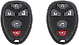 Car Key Fob Keyless Entry Remote for 2011 GMC Acadia FCC OUC60270 OUC60221 Part Number 22936101 15913415 20869053 22756459 22951059 Pack of 2