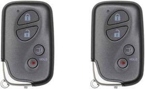 Replcament Smart Key Fob Compatible with Lexus LX470 2009 FCC HYQ14AEM (interchangable with HYQ14AAB) Part Number 89904-60A00 8990460A00 89904-60061 8990460061 Pack of 2