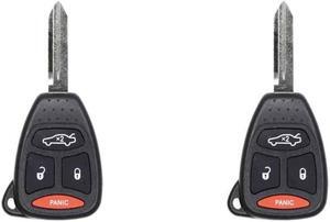 UrbanX Replacement Keyless Remote Head Key Fob for Chrysler Aspen 2005 FCC KOBDT04A 2AOKM-CYV6 Part Number 05179514AA 56038757AE 56038757AH 05179512AA Pack of 2