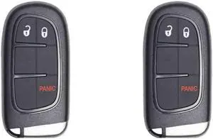 Replacement Smart Key Fob for Ram Truck 2018 FCC GQ4-54T GQ454T Part Number 56046954 56046954AJ 56046954AH Pack of 2