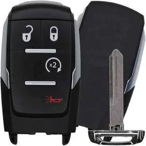 Replacement Smart Key Fob for Ram 2500 3500 4500 5500 Models only 2019 FCC GQ4-76T GQ476T Part Number 68547362 68547362AB