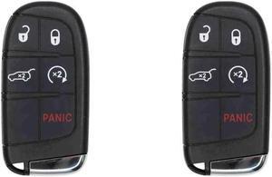 Replacement Smart Key Fob for Dodge Durango 2014-2024 FCC M3N-40821302 M3N40821302 Part Number 68150061 68150061AC 68150061AB 68143505 Pack of 2