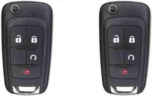 UrbanX Replacement Flip Key Fob for 2015 Compatible with Chevrolet Equinox FCC OHT01060512 OHT01060512 V2T01060512 V2T01060514 AVL-B01T1AC Part Number 20873622 20835400 20873620 Pack of 2