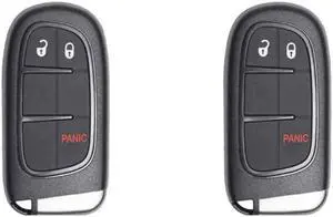 Replacement Smart Key Fob for Ram Truck 2016 FCC GQ4-54T GQ454T Part Number 56046954 56046954AJ 56046954AH Pack of 2