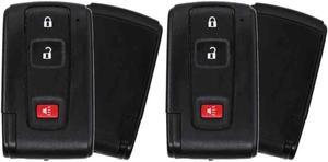 Replacement Smart Key Fob for Toyota Prius 2004-2009 FCC M0ZB31EG MOZB31EG 2AOKM-TY7 Part Number 89994-47061 89994-47060 89994-47091 Pack of 2