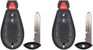 UrbanX Key Fob Replacement for 2008 Dodge Magnum FCC IYZ-C01C IYZC01C Part Number 56046706 56046706AG 56046707 56046707AG Pack of 2
