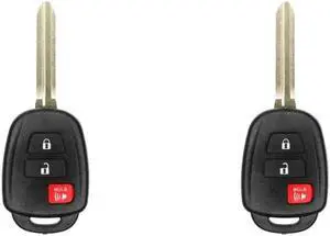 UrbanX Replacement Keyless Remote Head Key Fob for Toyota Tundra 2018-2019 FCC GQ4-52T Part Number 89071-0R040 89070-0R120 89070-0R130 89070-0C050 Pack of 2