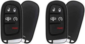 Replacement Smart Key Fob for Ram 2018 FCC GQ4-54T GQ454T 2AOKM-CYV13 Part Number 68159657 68159657AK 68159657AB Pack of 2