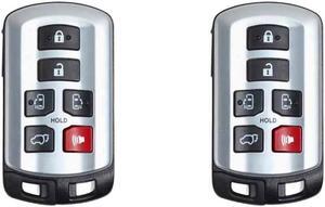 Replacement Smart Key Fob for Toyota Sienna 2012 FCC HYQ14ADR Part Number 89904-08010 8990408010 Pack of 2