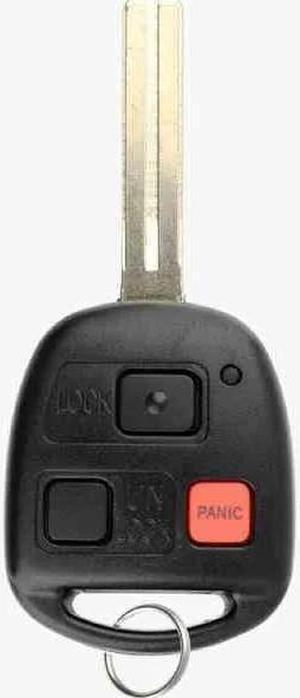 Replacement Keyless Remote Head Key Fob Compatible with Lexus RX300 2001 FCC N14TMTX-1 N14TMTX1 Part Number 89070-48020 8907048020