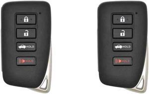 Replcament Smart Key Fob Compatible with Lexus GS F 2017 FCC Part Number 89904-30A30 89904-30A31 89904-06170 Pack of 2