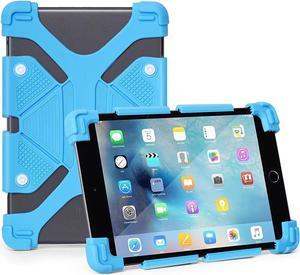 Universal 8 inch Tablet Case, Silicone Protective Cover 7.9"-8.4" for ZTE Grand X View 2-Blue