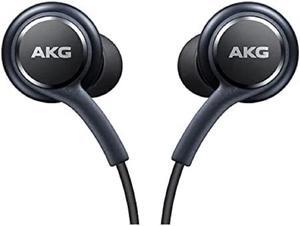 OEM UrbanX 2019 Stereo Headphones for Samsung Galaxy S10 S10e Plus Braided Cable with Microphone and Volume Buttons (Black)