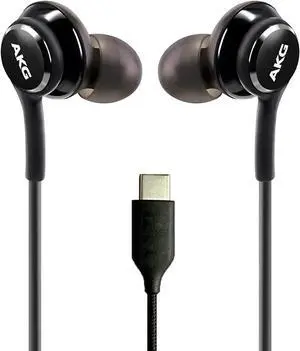 UrbanX 2021 Stereo Headphones for Samsung Galaxy S21 Ultra 5G, Galaxy S20 FE, Galaxy S10, S9 Plus, S10e, Note 10, Note 10+ with Microphone - 2 Pack with Carry Case