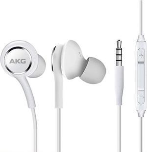 OEM Amazing Stereo Headphones for Samsung Galaxy J2 Prime White - AKG Tuned - with Microphone (US Version with Warranty) (US Version with Warranty)