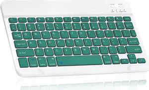 Ultra-Slim Bluetooth Rechargeable Keyboard for Xiaomi Pad 5 Pro and All Bluetooth Enabled iPads, iPhones, Android Tablets, Smartphones, Windows pc - Jade Green