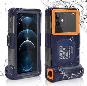 UrbanX Professional [15m/50ft] Swimming Diving Surfing Snorkeling Photo Video Waterproof Protective Case Underwater Housing for Motorola Moto Z4 and All Phones Up to 6.9 Inch LCD with Lanyard