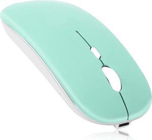 2.4GHz & Bluetooth Mouse, Rechargeable Wireless Mouse for Xiaomi Redmi K50 Gaming Bluetooth Wireless Mouse for Laptop / PC / Mac / iPad pro / Computer / Tablet / Android - Teal