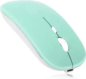 2.4GHz & Bluetooth Mouse, Rechargeable Wireless Mouse for Samsung Galaxy Tab S8+ S8 S7+ S7 FE S6 S5e Bluetooth Wireless Mouse for Laptop / PC / Mac / iPad pro / Computer / Tablet / Android - Teal