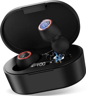 UX923 Wireless Earbuds Bluetooth 5.0 Sport Headphones Premium Sound Quality Charging Case Digital LED Display Earphones Built-in Mic Headset for ZTE Blade V9