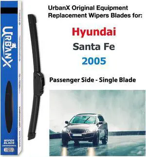 UrbanX 2-IN-1 All Seasons Water Repellency Original Equipment Replacement Wiper Blades For 2005 Hyundai Santa Fe 20" Passenger Side