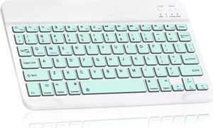 UltraSlim Bluetooth Rechargeable Keyboard for Motorola Moto G Stylus 2022 and All Bluetooth Enabled iPads iPhones Android Tablets Smartphones Windows pc  Teal