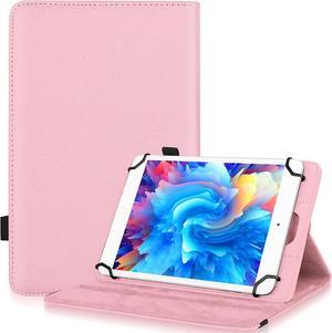 UrbanX 9.6-10.1 inch Universal Tablet Case, PU Leather Imitation Stand Folio Universal Protective Cover for Acer Iconia Tab A3-A20 , with Elastic Adjustable Band and Pencil Holder - Pink