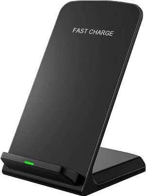 UrbanX Q-740 Wireless Charger Stand, Qi-Certified for Google Pixel 6, 10W Fast-Charging (No AC Adapter) - Black