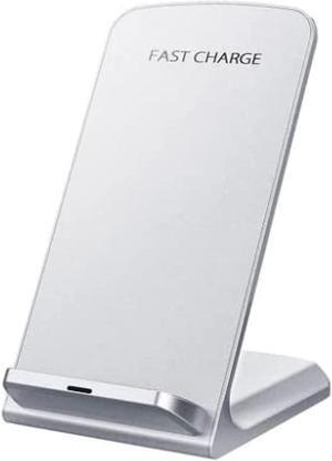UrbanX Wireless Charger Stand, Qi-Certified for LG V60 ThinQ, 10W Fast-Charging (No AC Adapter) - White