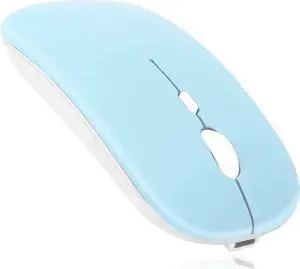 UrbanX 2.4GHz & Bluetooth Mouse, Rechargeable Wireless Mouse for ROG Phone II ZS660KL Bluetooth Wireless Mouse for Laptop / PC / Mac / Computer / Tablet / Android - Sky Blue