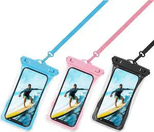 Urbanx Universal Waterproof Phone Pouch Cellphone Dry Bag Case Designed for Ulefone Note 8 for All Other Smartphones Up to 7" - Mixed Colors