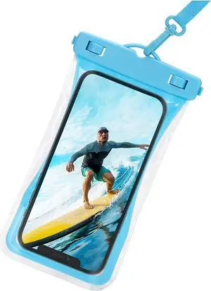 Urbanx Universal Waterproof Phone Pouch Cellphone Dry Bag Case Designed for Samsung Galaxy S20 FE 5G for All Other Smartphones Up to 7" - Blue