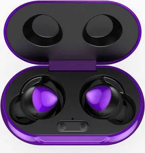 UrbanX Street Buds Plus for Google Pixel 5a 5G - True Wireless Earbuds w/Hands Free Controls (Wireless Charging Case Included) - Purple