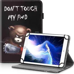 UrbanX Universal Tablet Case For 7-8 Inch Tablets - Baby Pink Folio Cover With 360° Kickstand