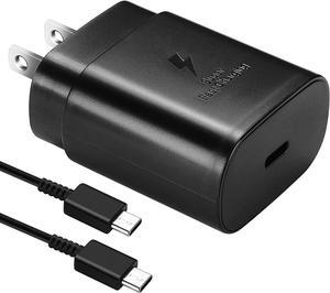 Fast Adaptive 25W Charger Compatible with Samsung Galaxy S21/S21+/ S21 Ultra, Note10 Plus/Note 20 /S20/S20+/S20 Ultra, LG with 4FT (1.2M) UrbanX USB C PD Charging and Data Transfer Cable