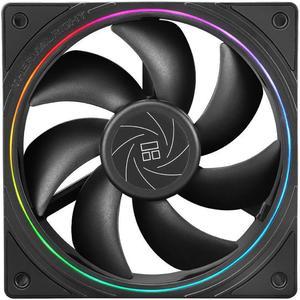 Thermalright TL-S12 120mm Case Fan (Black), ARGB Double Halo Light Effect, Shock Absorption and Low Noise, Support Motherboard Light Effect Synchronization