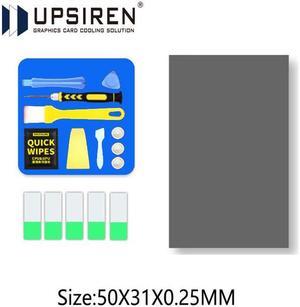 UPSIREN PCM-1 Thermal Grease Replacement PCM Pad Solid Silicone Grease Phase Change Silicone Repaste Pad, 50x31x0.25mm