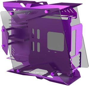 Zeaginal ZC-22 Purple ATX Mid Tower Computer Case,Support 360mm Radiator Support ATX Motherboard USB3.0 Version Aluminum PC Case with 120mm*3 Black RGB Fans ZC-22 (Purple)